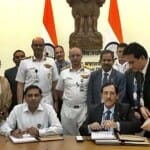 रक्षा मंत्रालय ने हिंदुस्तान शिपयार्ड लिमिटेड के साथ अनुबंध पर हस्ताक्षर किए।