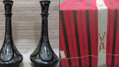 PM Modi gifts Bidri Surahi to President Cyril Ramaphosa Nagaland shawl to First Lady of South Africa
