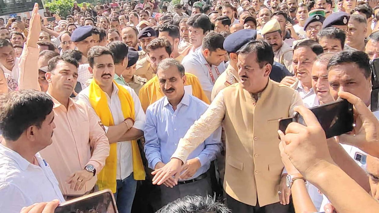 CM visited the disaster affected area Aani, gave instructions to restore the contact routes of the sub divisio
