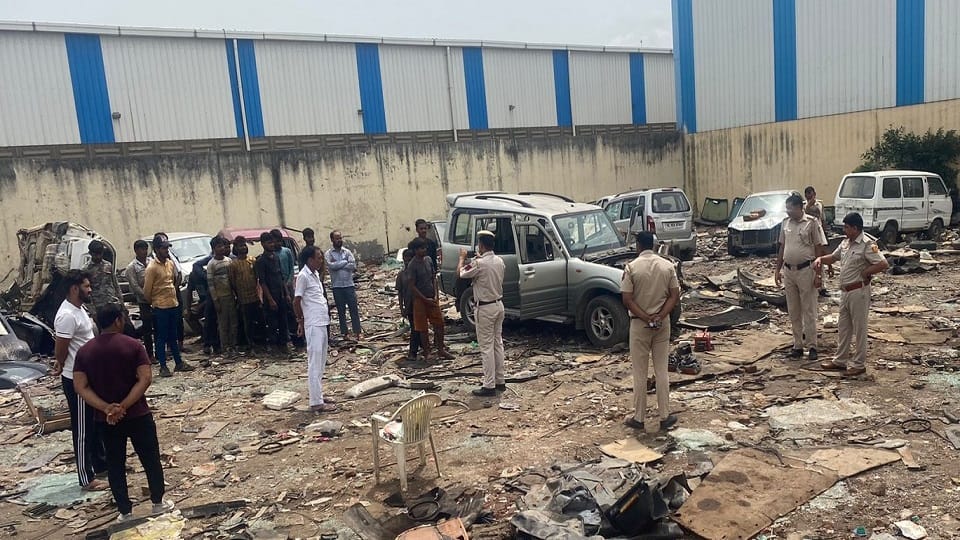Disclosure of illegal scrap yard of vehicles