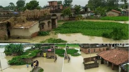 Rivers in spate due to rains for 4 days in water acquisition area and Sitamarhi; residential areas submerged