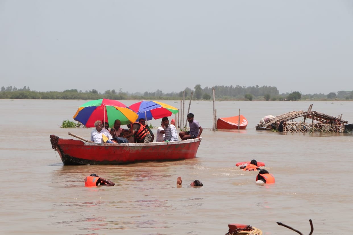 Swimming in the raging Ganges with tied hands and feet, Pankaj Jain set out to set a record by swimming 11KM