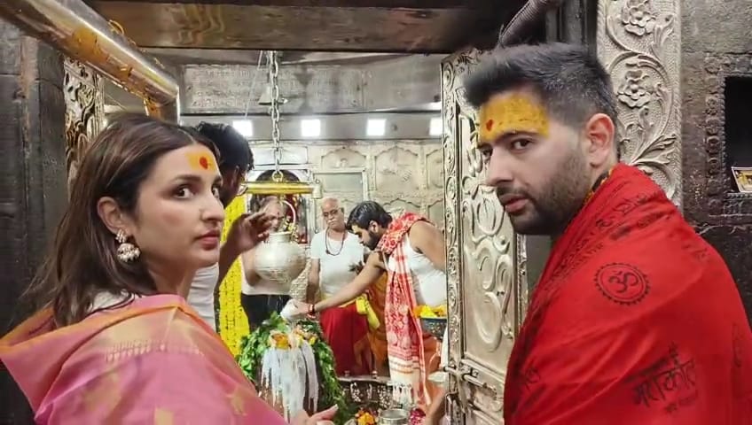 Mahakal: Parineeti and Raghav reached the court of Mahakal, worshiped from Nandi Hall