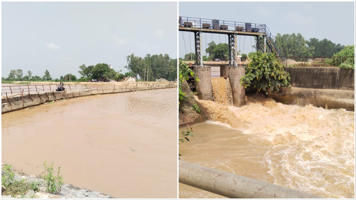 Haryana: Markanda river again in spate in Kurukshetra