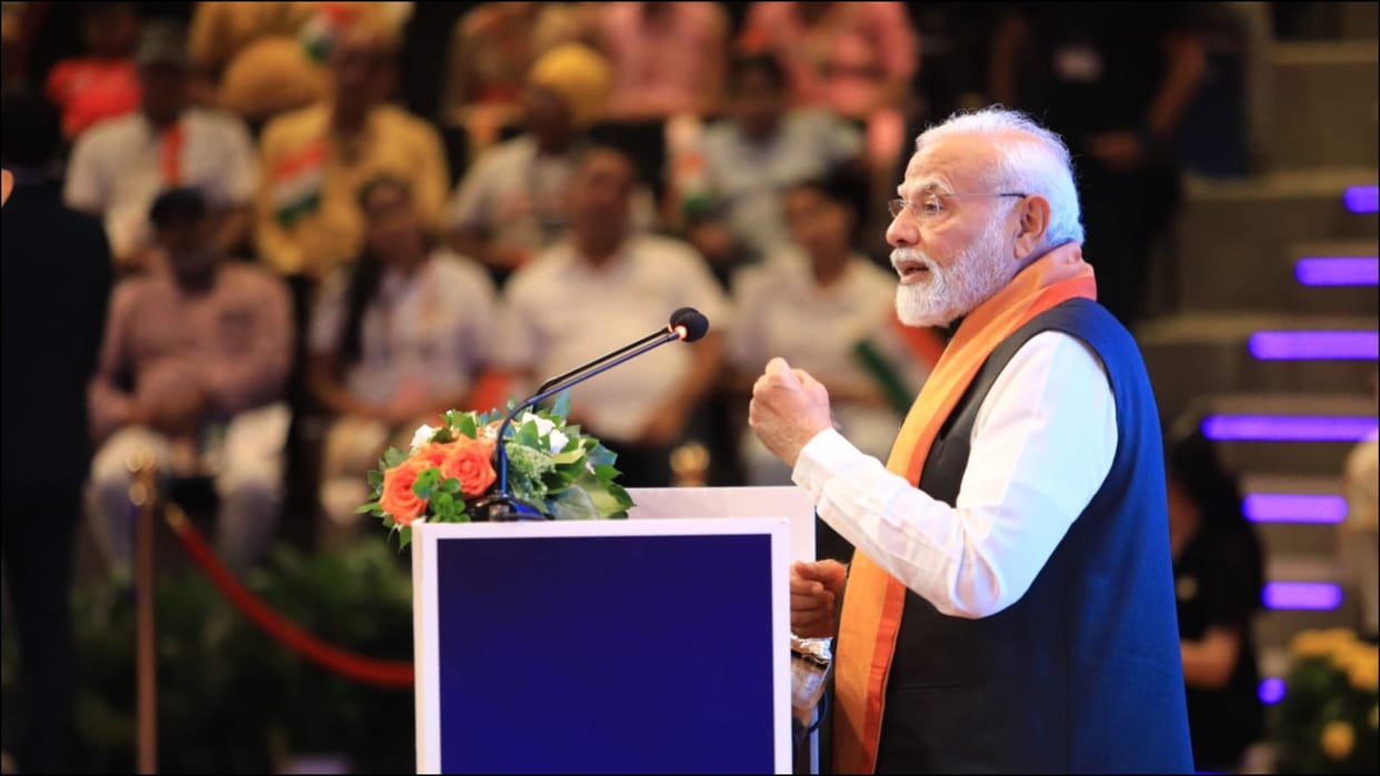 India showed its capability to world by unfurling tricolour on Moon PM Modi to Indian diaspora in Greece