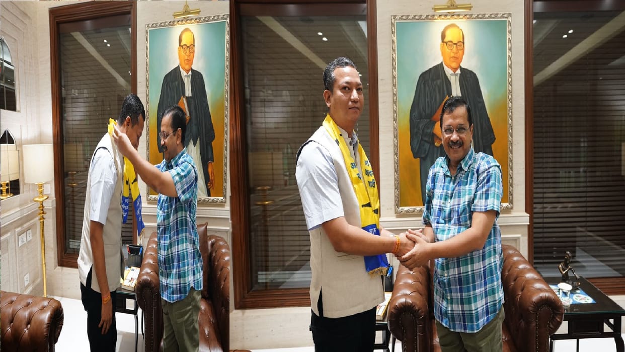 CG Election 2023: Sahaspur Lohara King Khadgraj joins AAP, CM Kejriwal got membership in Delhi