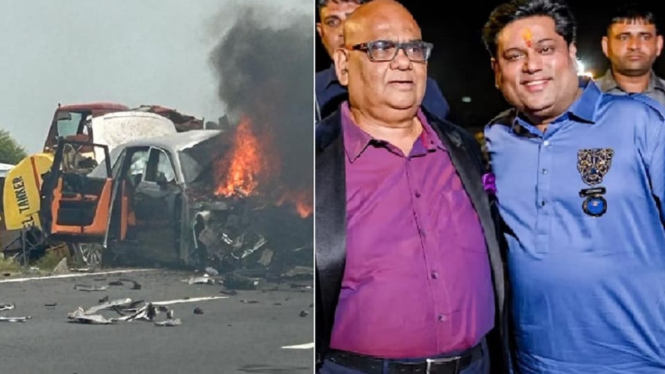 Vikas Malu owner of Kuber Group met with accident on Delhi Mumbai Expressway.
