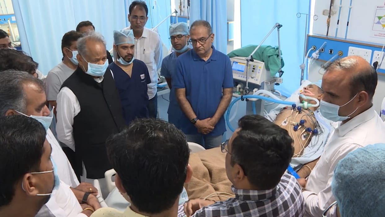 Rajasthan brain attack to Rameshwar Dudi operation will be done in SMS hospital CM said condition very serious