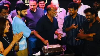 Rajinikanth celebrates jailer success by cutting cake movie crosses 300 crore mark at indian box office
