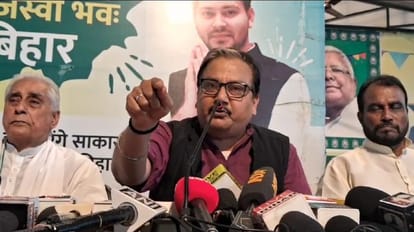 Bihar News : RJD Party MP Manoj Jha commented on Ram Lalla photo, ram mandir and bjp party agenda