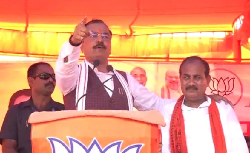 Ghosi Bypoll 2023 BJP showed strength in campaign Deputy CM keshav prasad maurya rally