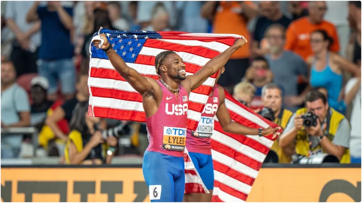 World Athletics Championship: Lyles won gold in 200 meters after 100 meters, equals Bolt record
