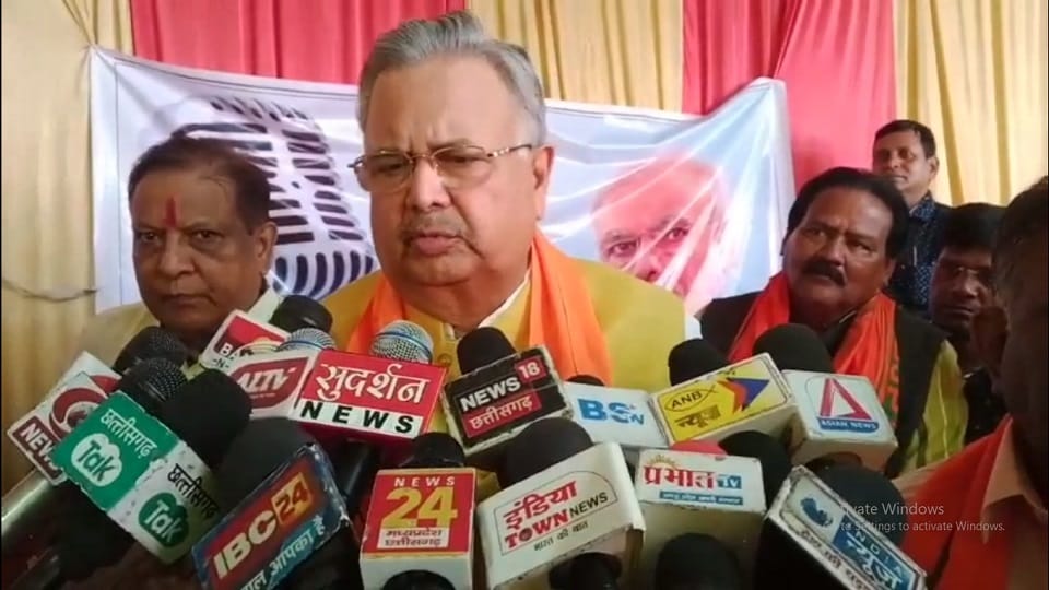 Former CM Raman Singh attacked the Baghel government inRajnandgaon