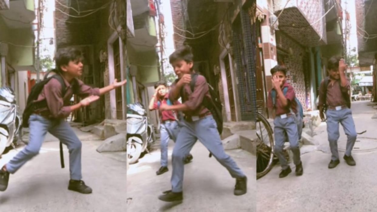 Viral Dance Video: two student dance on haryanvi song video viral on social media