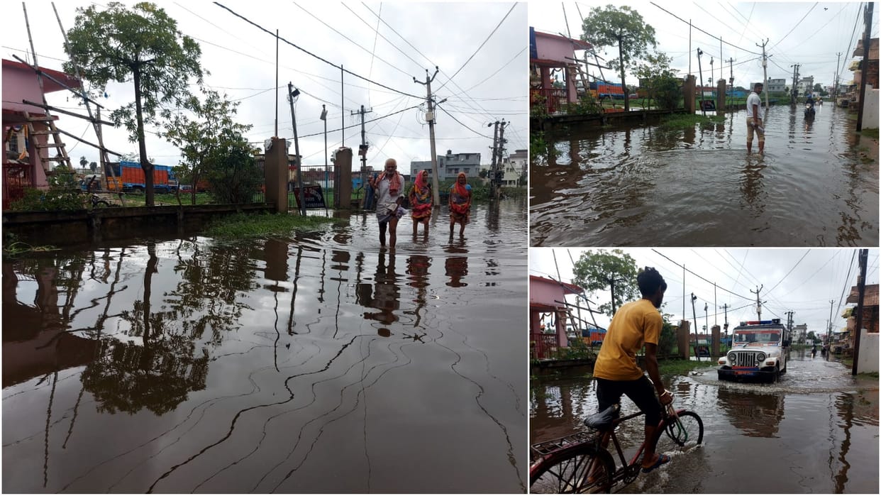 Water logging in many areas including Sadar Block and Sadar Police Station in Darbhanga since one month