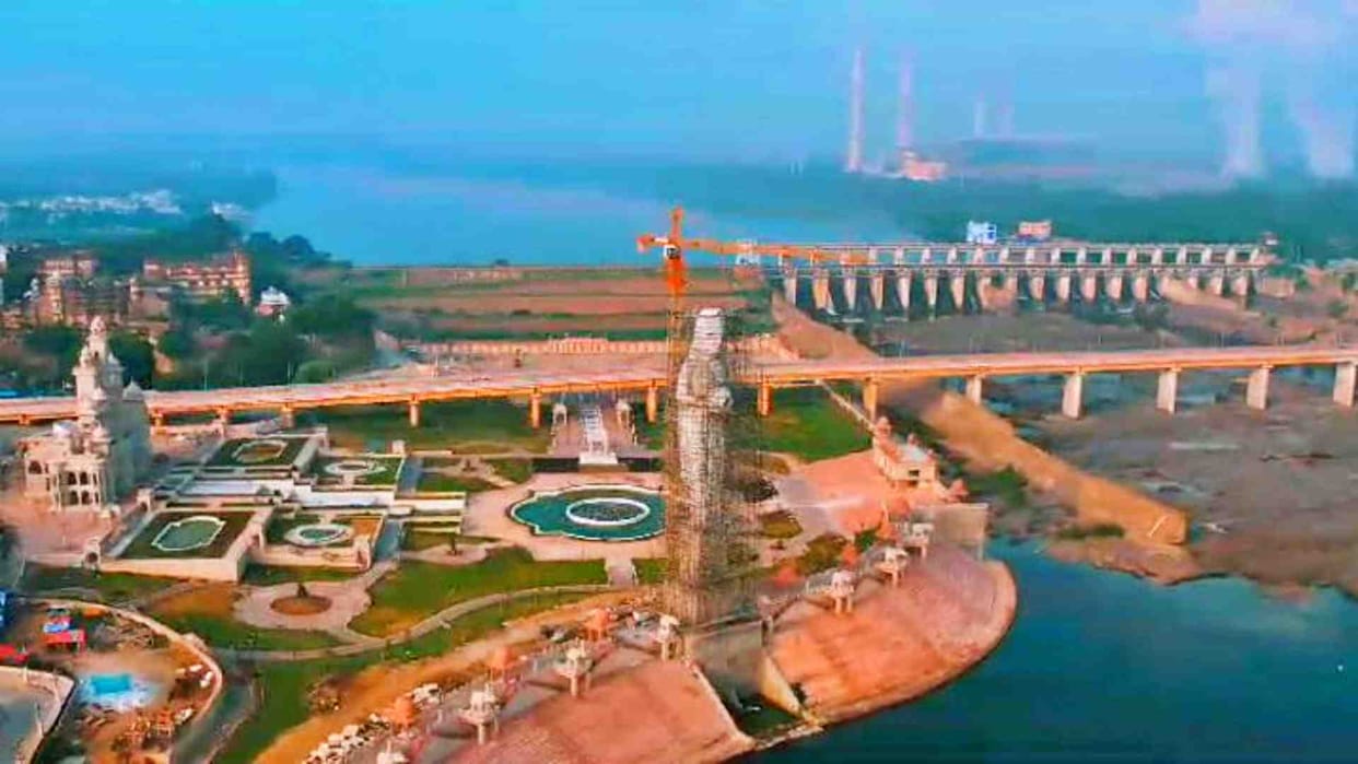 Rajasthan: 242 feet Chambal Mata idol ready at Kota river front