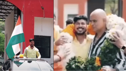Indore News: हत्या के मामले में सजा काटने के बाद जश्न, विधायक लिखी कार पर जेल से निकला, निकाली कार रैली Jashn after serving sentence in murder case got out of jail on car