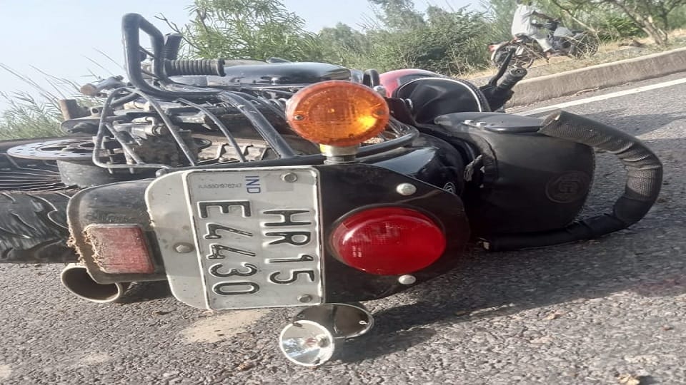 Bike rider killed in bus collision in Rohtak, bus was coming to drop girl students to college
