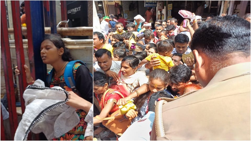 Railing broken, woman devotee of Chhattisgarh unconscious