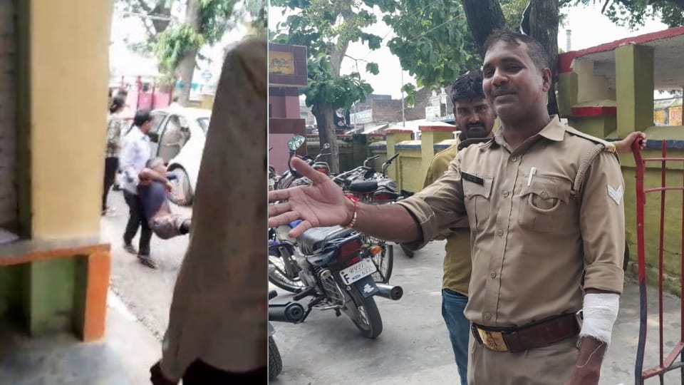 Three injured including constable due to explosion in Khutar police station of Shahjahanpur