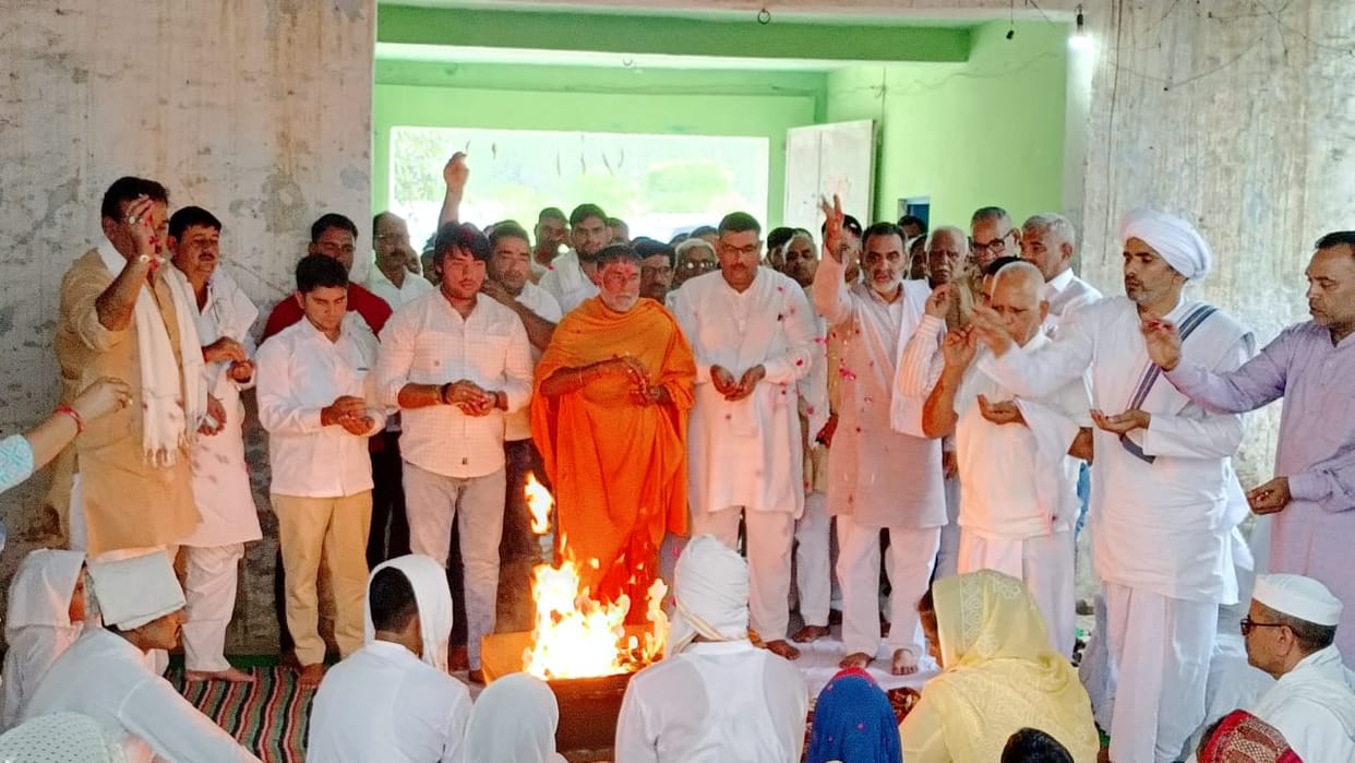 Kawal Kand: Tribute paid to Sachin and Gaurav in Malikpura, Union Minister of State Dr. Sanjeev Balyan attende