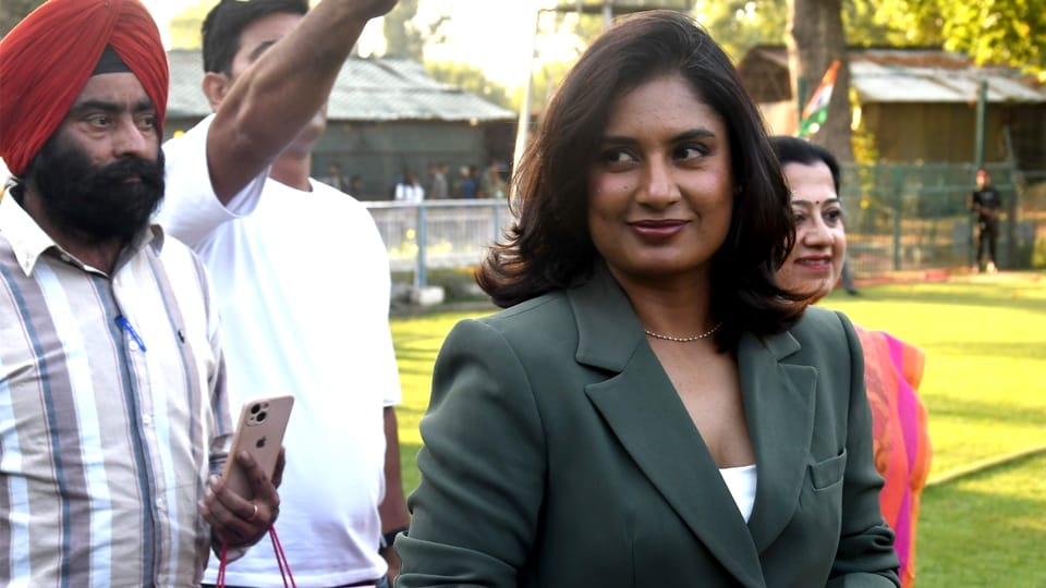 Kashmir Cricket League: Mithali Raj said- Tremendous talent among the women cricket players of the valley
