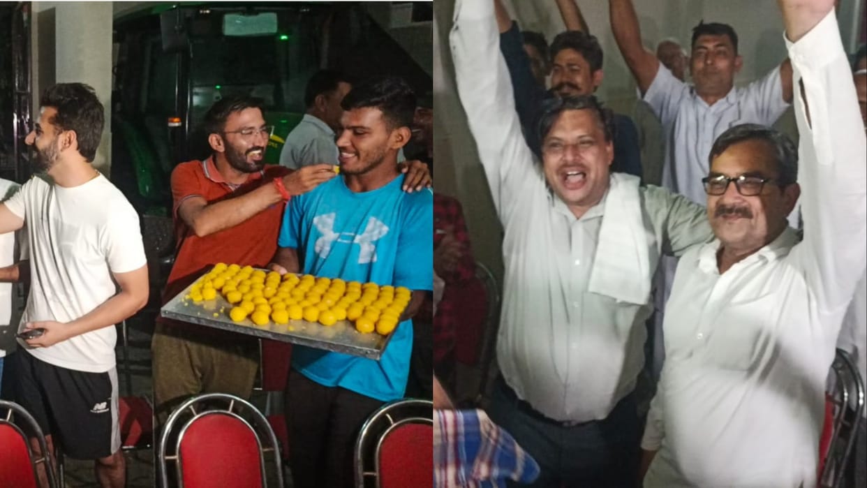 Neeraj Chopra won gold in World Athletics Championship, family celebrated, see photos