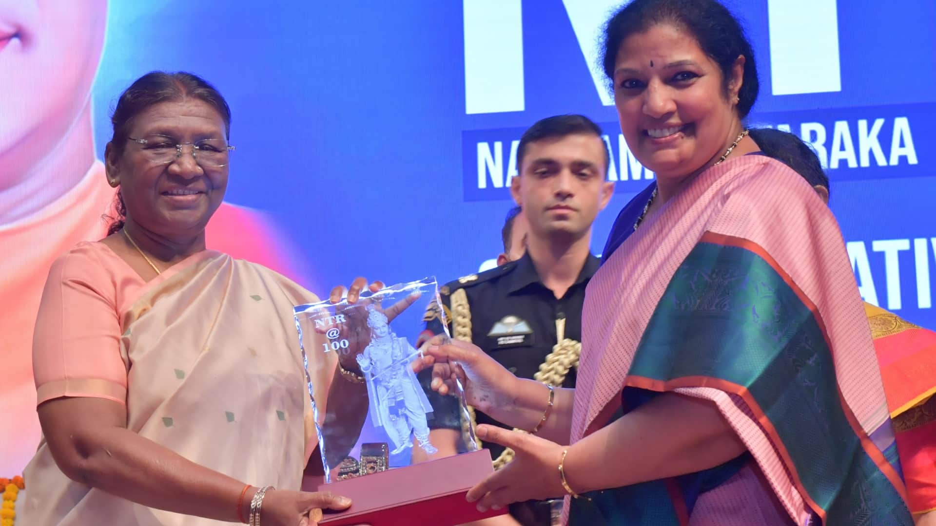 President Of India Droupadi Murmu inaugurates Rs 100 coin of NT Ramarao Photos and videos gets viral