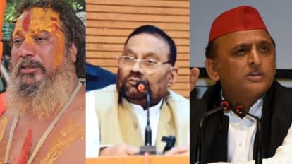 UP: अखिलेश से मिलने पहुंचे स्वामी प्रसाद के बयानों से नाराज महंत, कहा-उन्हें पार्टी से निकालें या माफी मंगवाएं Mahant Paramhans comes to Lucknow to complain about Swami Prasad Maurya.
