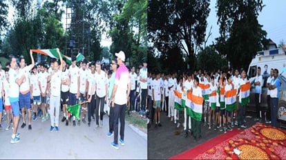 national sports day: 500 runners gave the message of staying healthy in Run for Fun, Walk and Talk Marathon