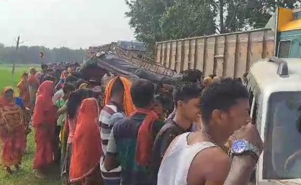 Bihar News: In Madhepura Four including son-daughter and mother died in a road accident; Scorpio hit on SH-58