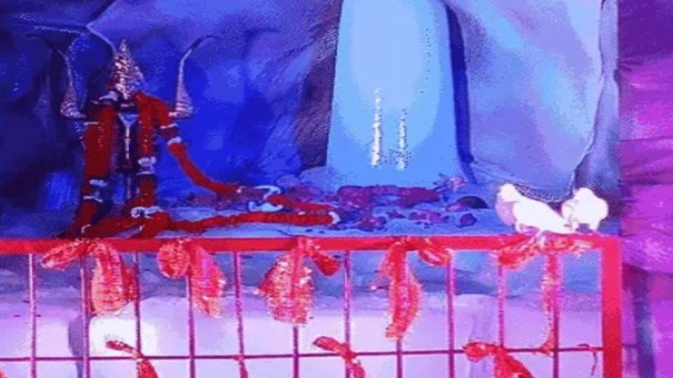 Baba Barfani appeared in one hundred fifty one feet long cave in Mathura