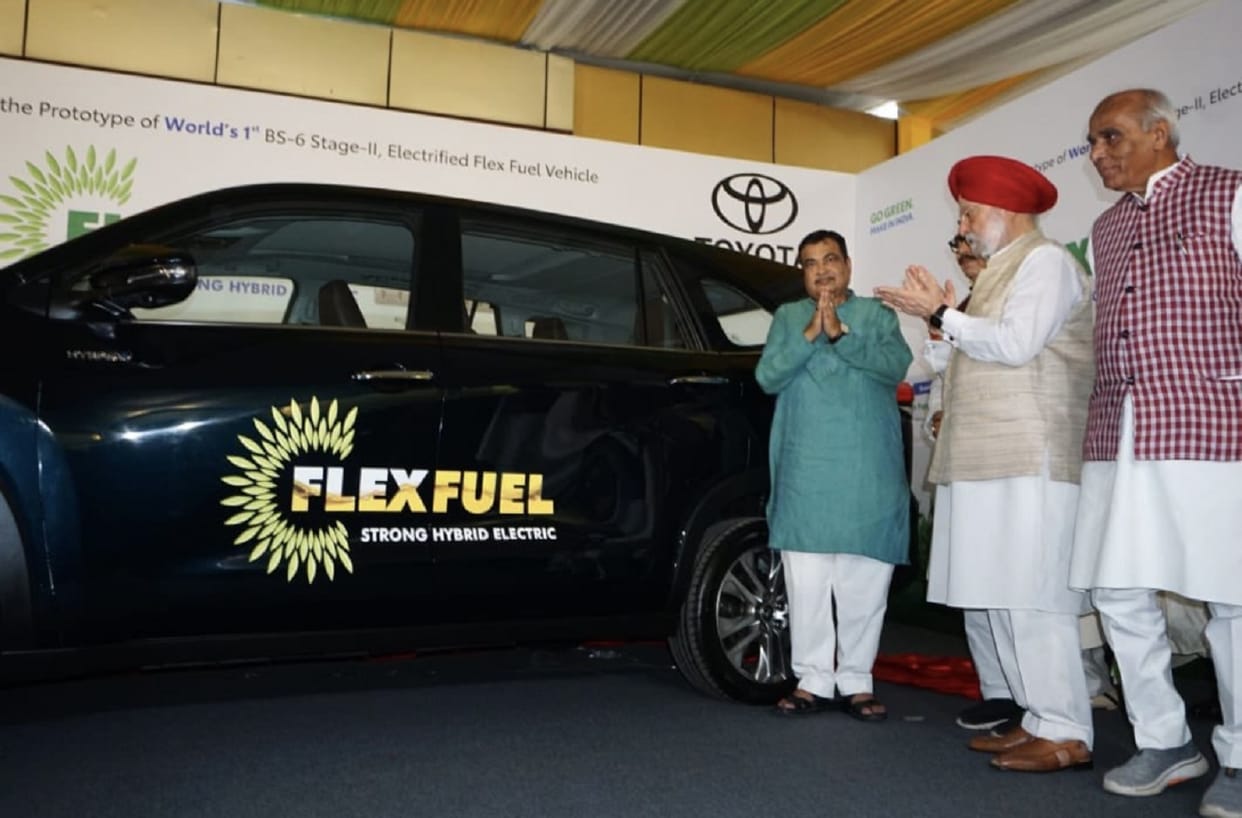 Nitin Gadkari officially launches worlds first flex fuel MPV Know Specs features Details