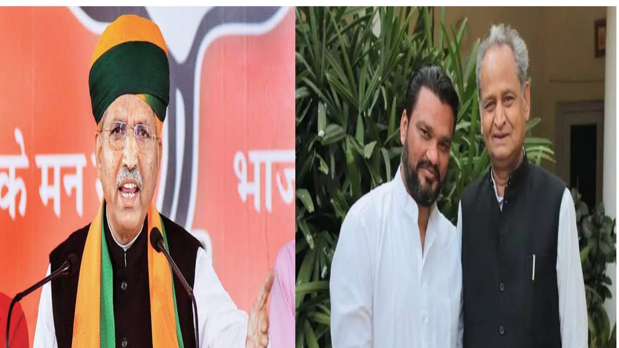Jaipur CMs OSD Sharma demands resignation from Union Minister Arjun Ram state model state in crime control