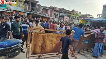 Uproar over the murder of a student in Prayagraj mob broke ambulance pelted stones at police station five arre