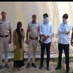 पुलिस की गिरफ्त में आरोपी