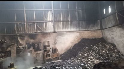 Fire in polymer factory in Sonipat, raw material burnt to ashes, controlled in two hours