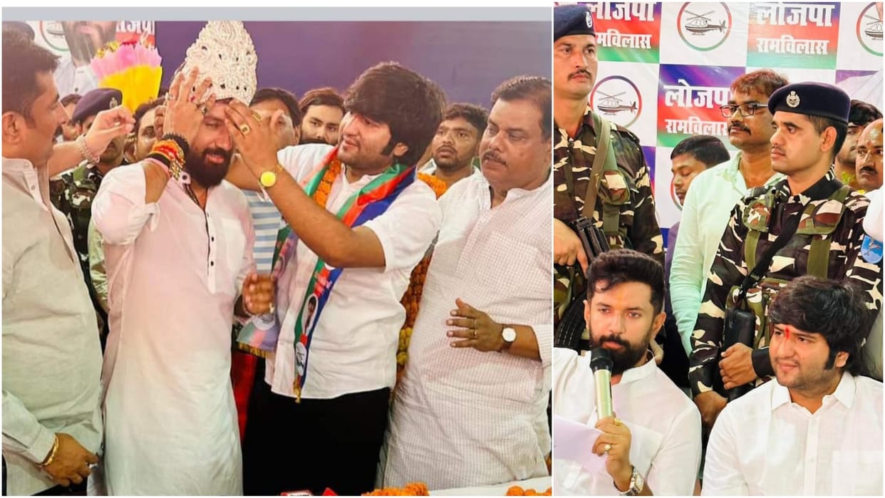A family in Siwan divided into 3 political parties, father in BJP, uncle in RJD; Son joined LJP, Tunna Pandey