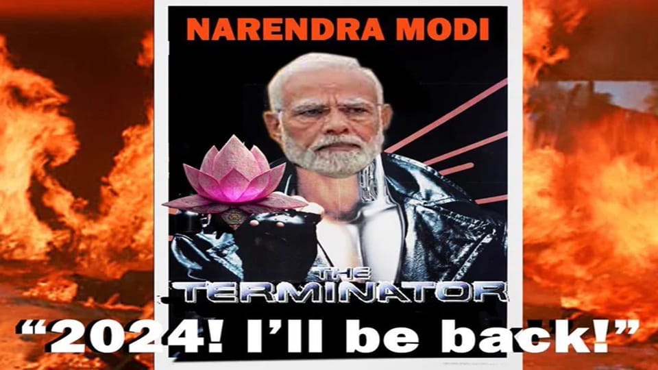 BJP Said Opposition thinks PM Modi can be defeated, Dream on the Terminator always wins