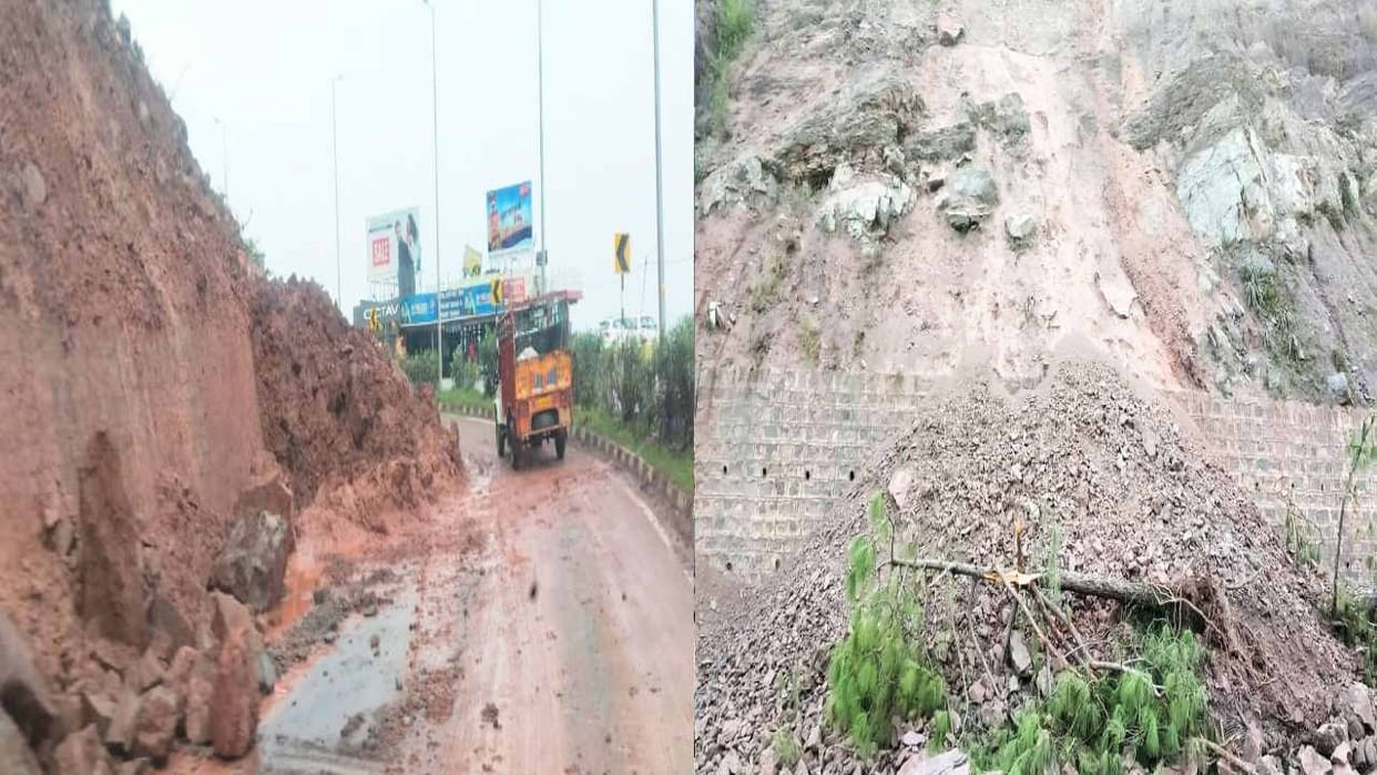 Now the water vapor seeping into the mountains is creating cracks, fear of landslides remains