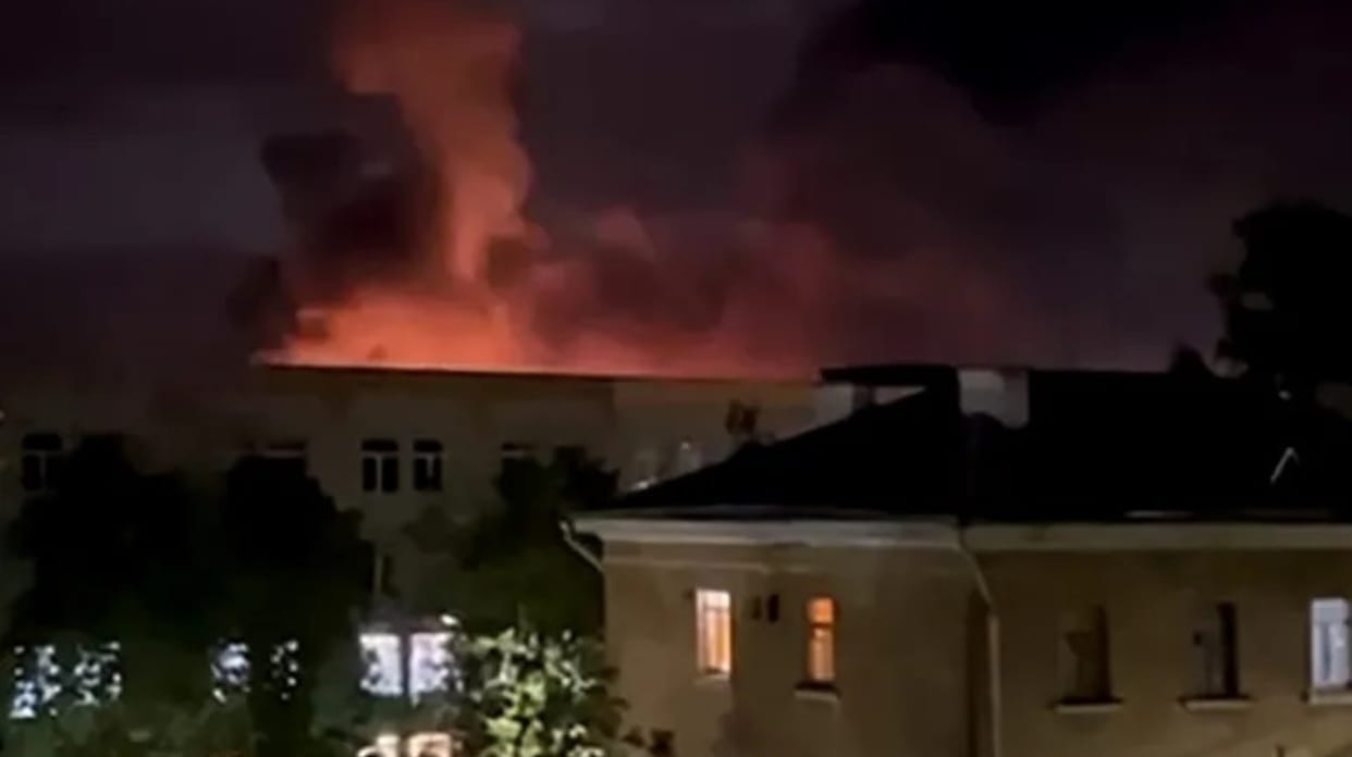Ukraine war: 'Drone attack' on airport damages Russian transport planes