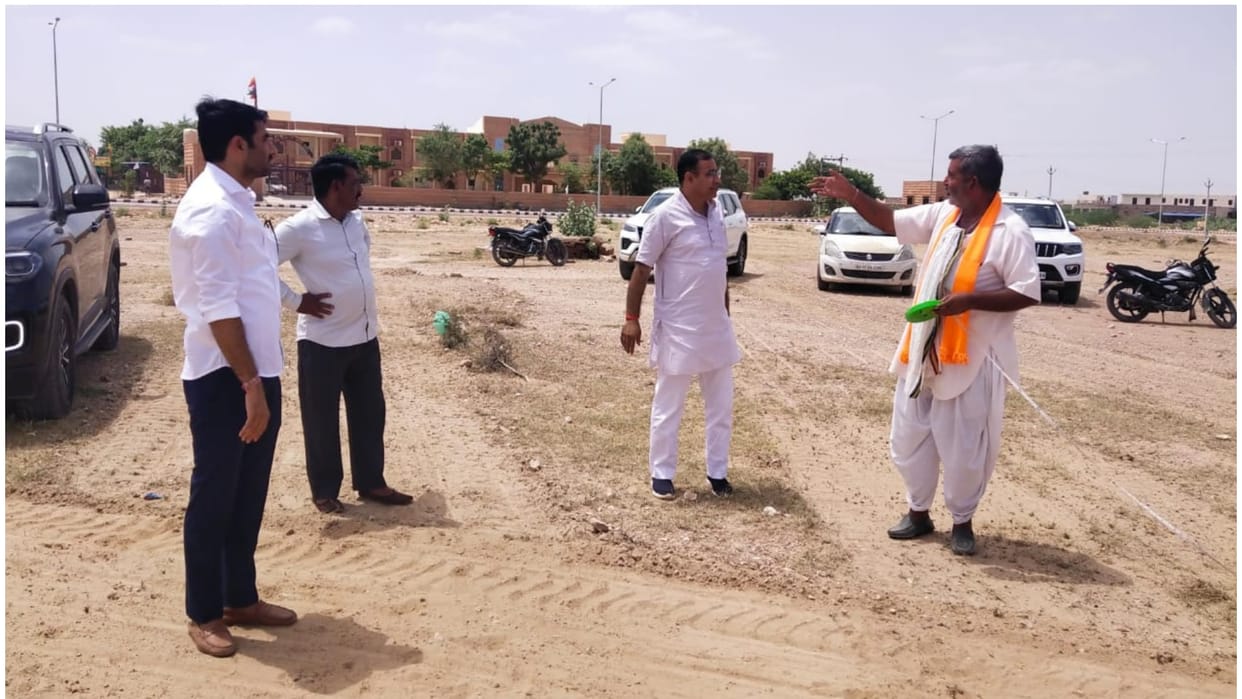 Pokhran Rajnath Singh will address a huge public meeting Pradhan Tanwar took stock of the arrangements