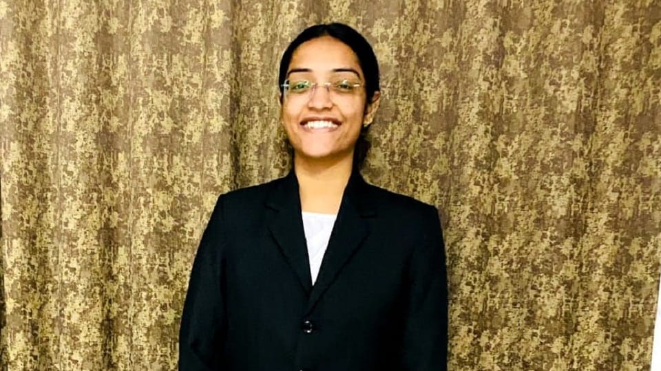Nishi Gupta has brought laurels by topping the PCS-J exam.