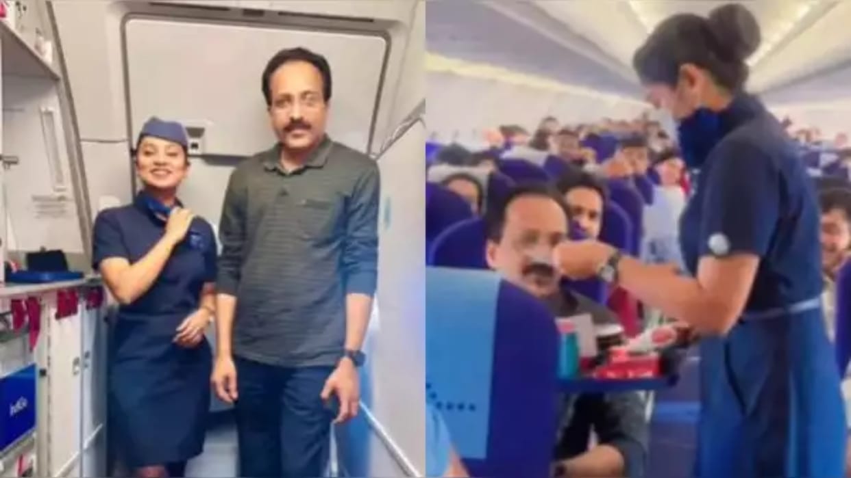 IndiGo crew warm welcome to ISRO Chief Somnath, Video Goes Viral; Watch Video