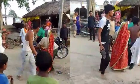 Ruckus over water in Hardoi, Bullies beat young man with slippers, mother also scuffled, three people detained