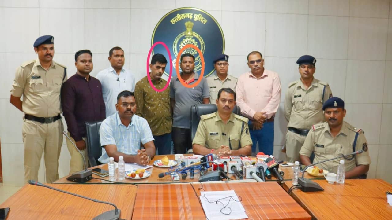 पुलिस की गिरफ्त में आरोपी