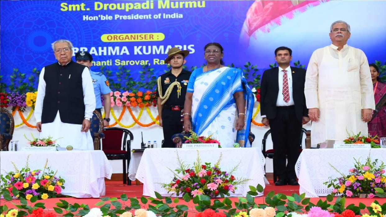 President Murmu said 'Chhattisgadhiya sable badhiya, CM bhupesh said- someone has come'