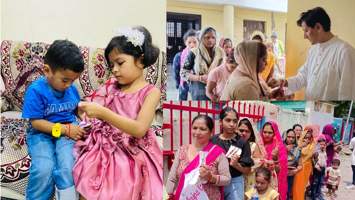 Raksha Bandhan 2023 Festival celebration pictures sisters reaching jail with rakhi for brothers Uttarakhand