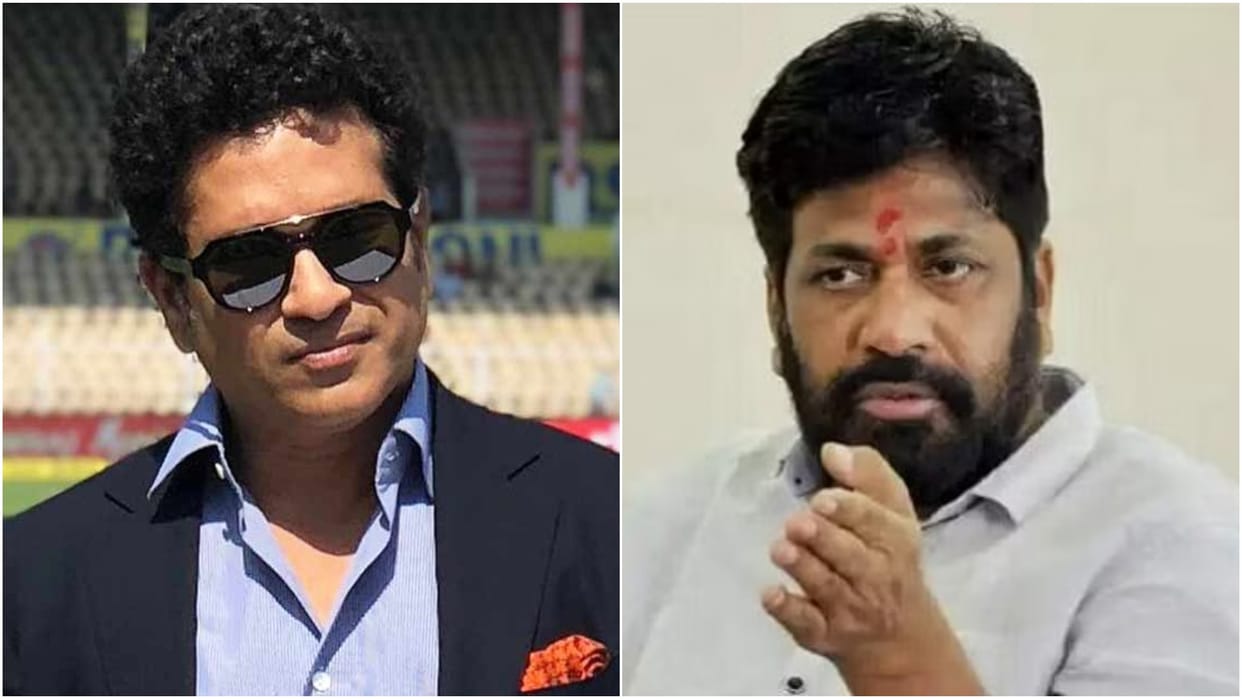 Legislator protest outside Sachin Tendulkar's home in Mumbai over online gaming advertisement