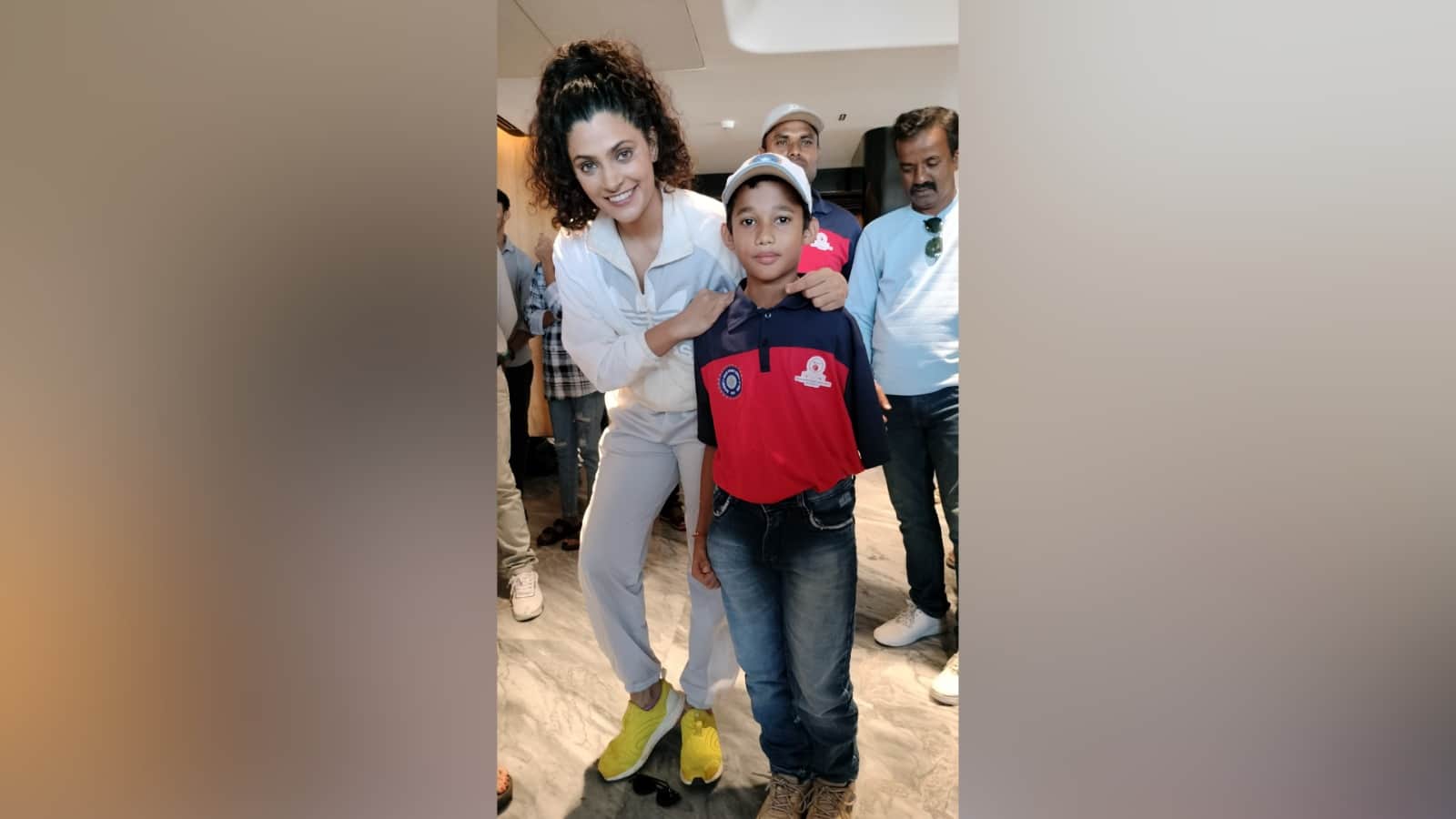 Actress Saiyami kher watched Ghoomer with Paraplegic Cricketers on Special Screening